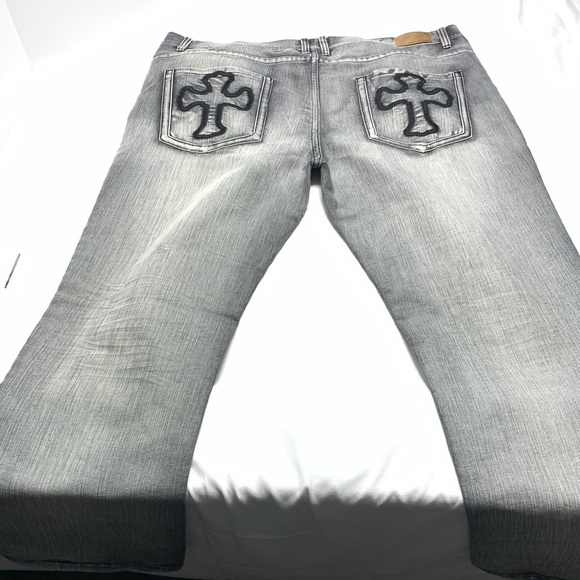 🛑SOLD🛑Halifax Mens Jeans Cross Embroidery - Picture 7 of 7